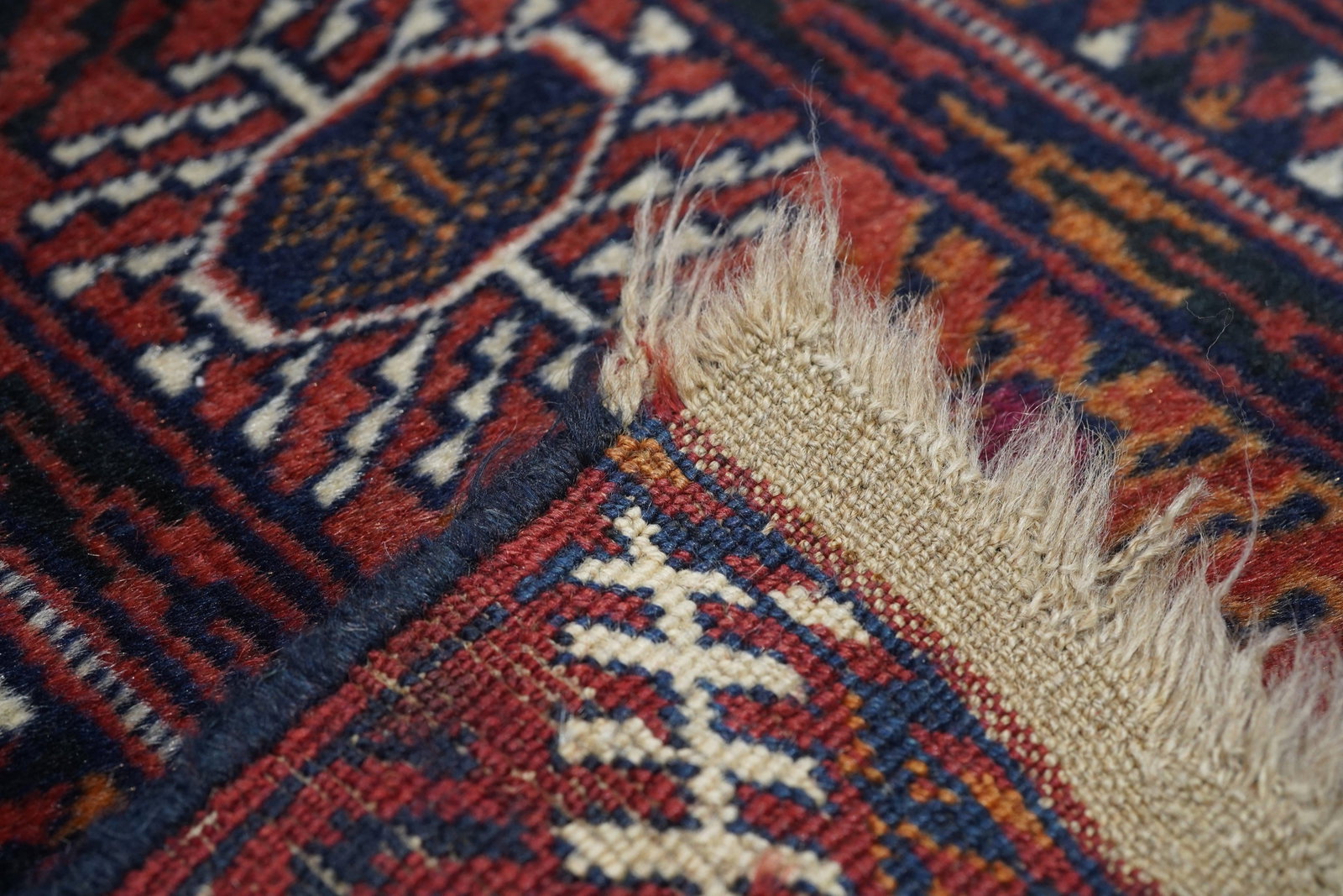 Vintage Turkmen Rug 3'8'' X 5'9'' - 7