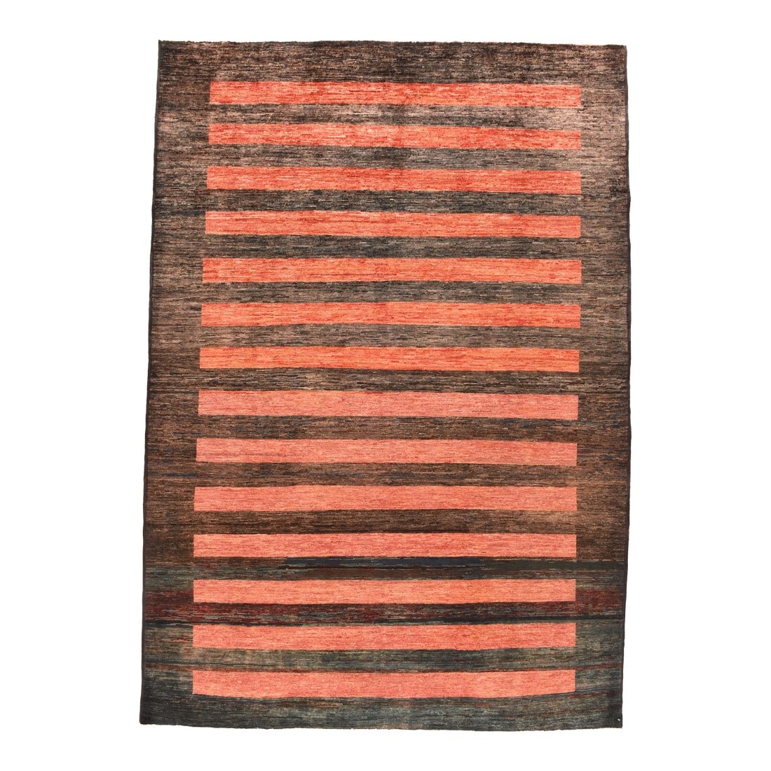 Gabbeh Rug 6'7'' X 9'7'': A Pakistani rug (Pak Persian Rug or Pakistani carpet) is a type of handmade floor-covering textile traditionally made in Pakistan A Pak Gabbeh is very similar in character to Persian Gabbeh and has mo