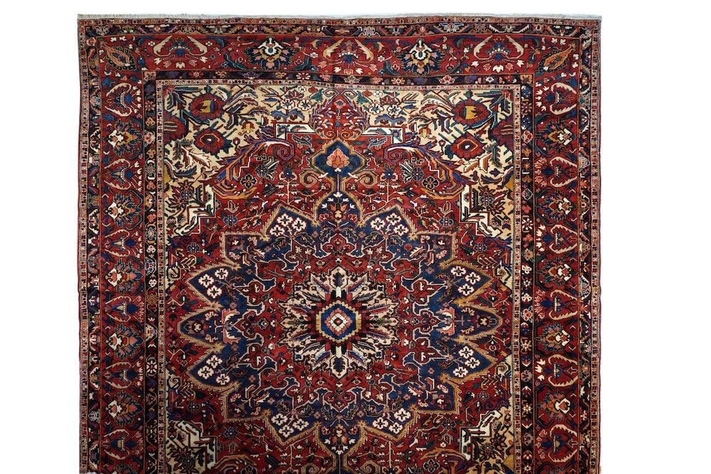 Vintage Persian Bakhtiari Rug 12'8'' X 15'4'' - 3