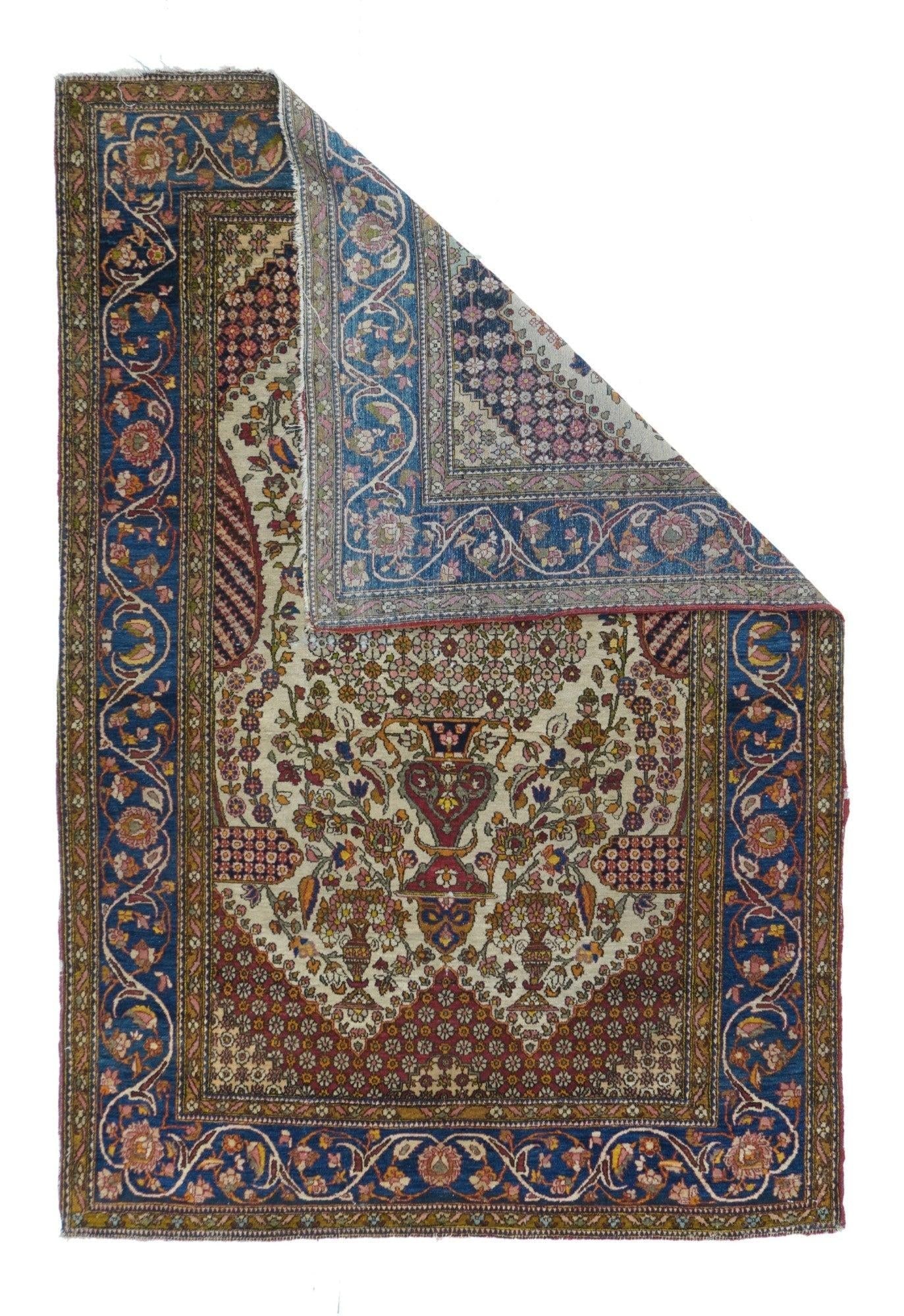 Antique Tehran Rug 4'5'' X 6'8'' - 2