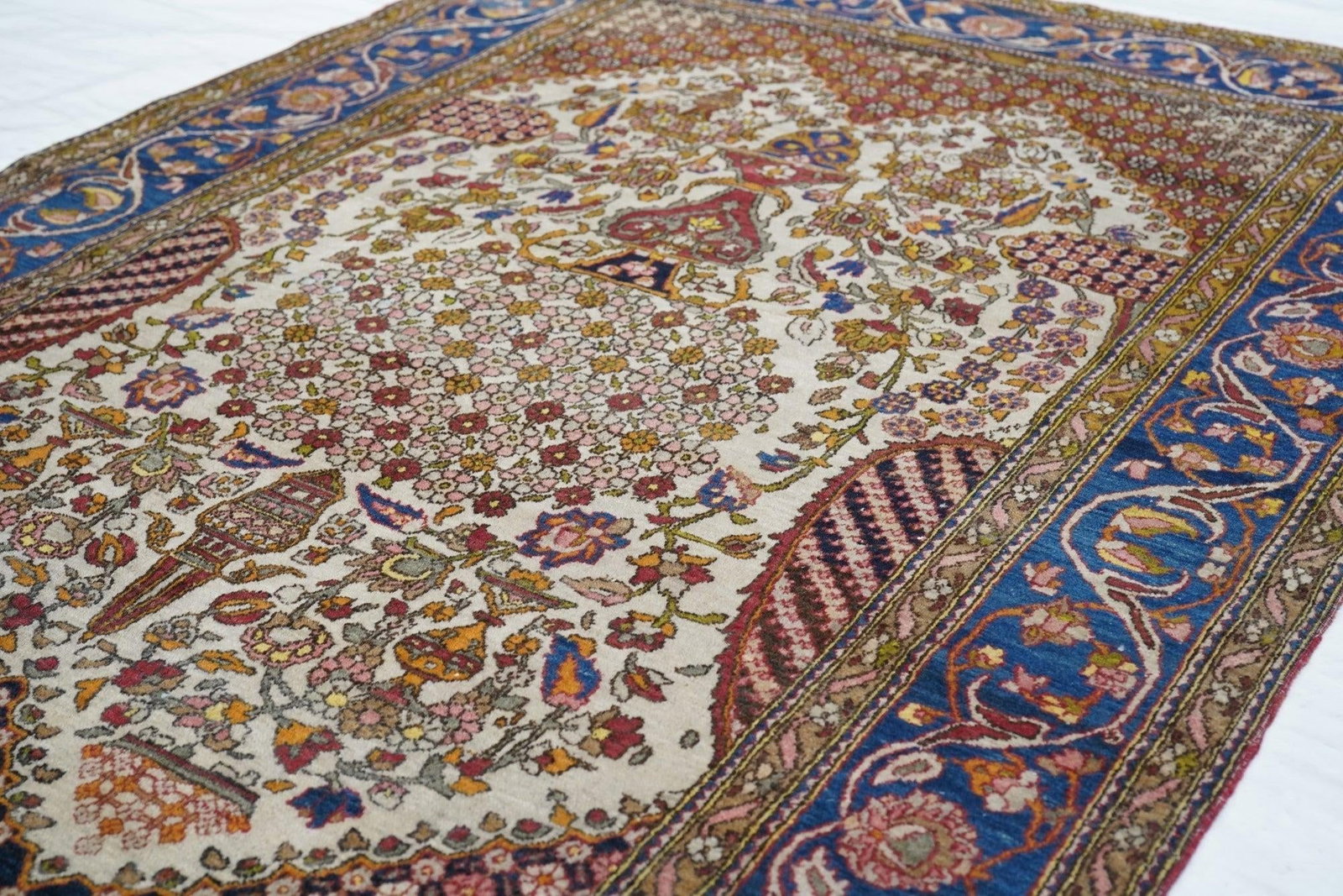 Antique Tehran Rug 4'5'' X 6'8'' - 4