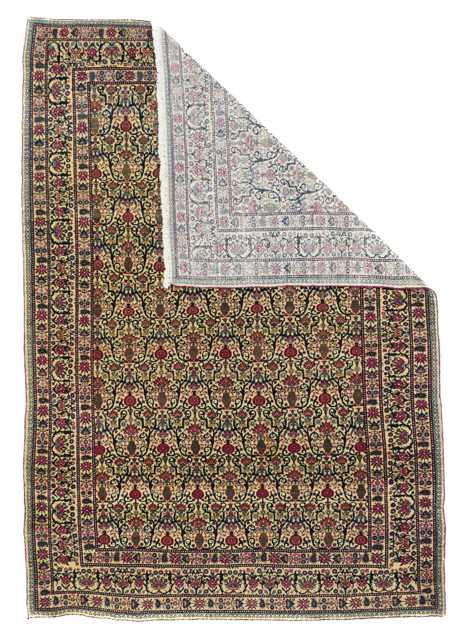 Antique Tabriz Rug 4'5'' X 6'7'' - 2