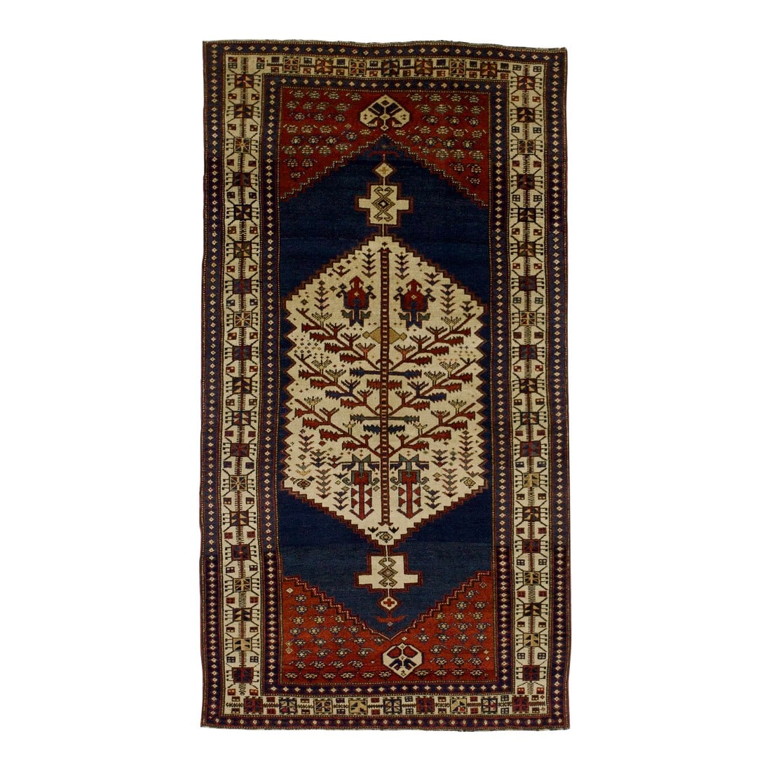 Antique Nw Persian Rug 4'1" X 7'8": Antique NW Persian Rug Size 4'1" x 7'8". Condition: Alterations: Unknown Imperfections: Some Imperfections Condition Notes: Good Condition. Dimensions: Height: 0.01 in. Width: 49.2 in. Depth: 93.6 in