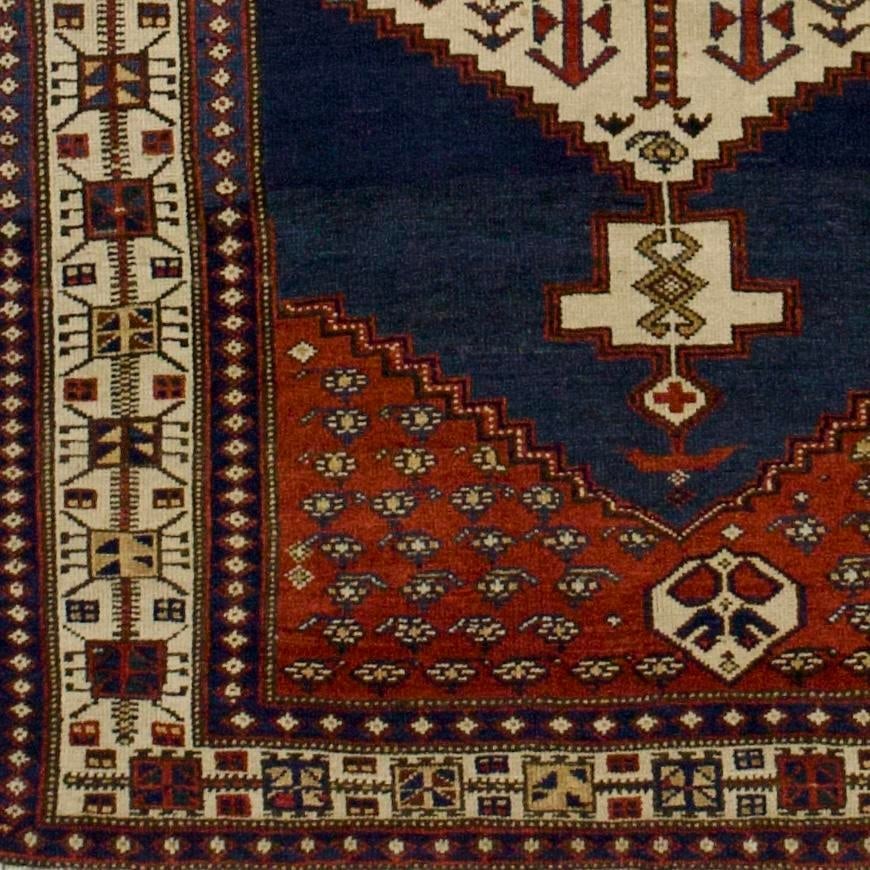 Antique Nw Persian Rug 4'1" X 7'8" - 5