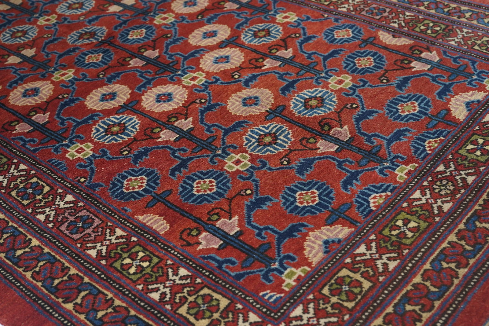 1940s Vintage Khotan Samarghand Rug 4'4'' X 7'4'' - 6