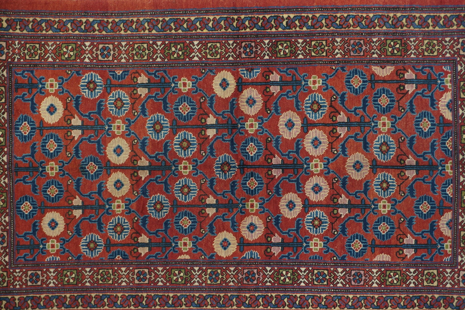 1940s Vintage Khotan Samarghand Rug 4'4'' X 7'4'' - 7