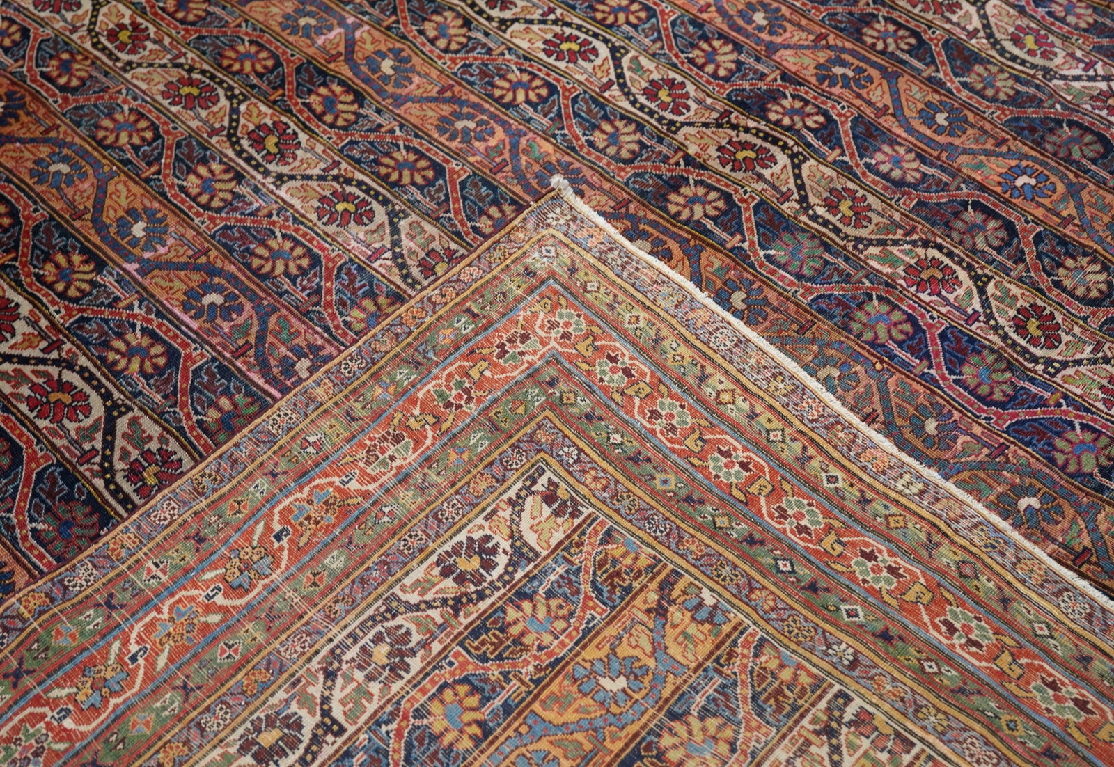 Fine Antique Tribal Qashqai Rug 8'4'' X 15'4'' - 11