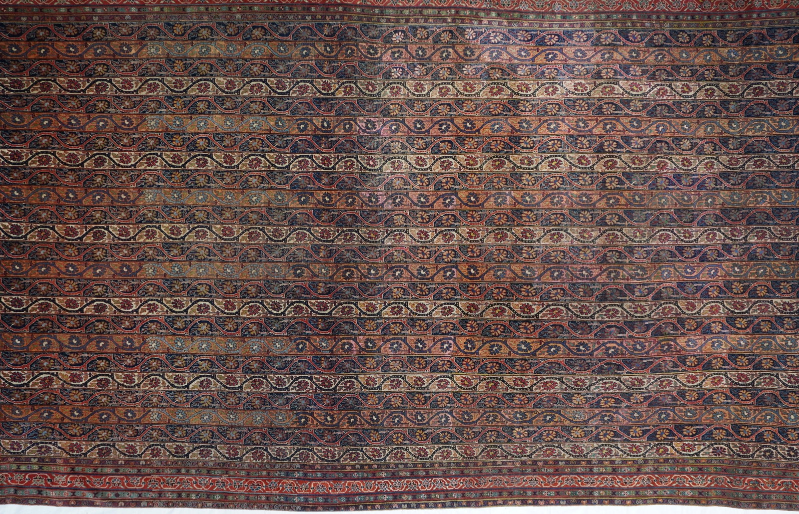 Fine Antique Tribal Qashqai Rug 8'4'' X 15'4'' - 4