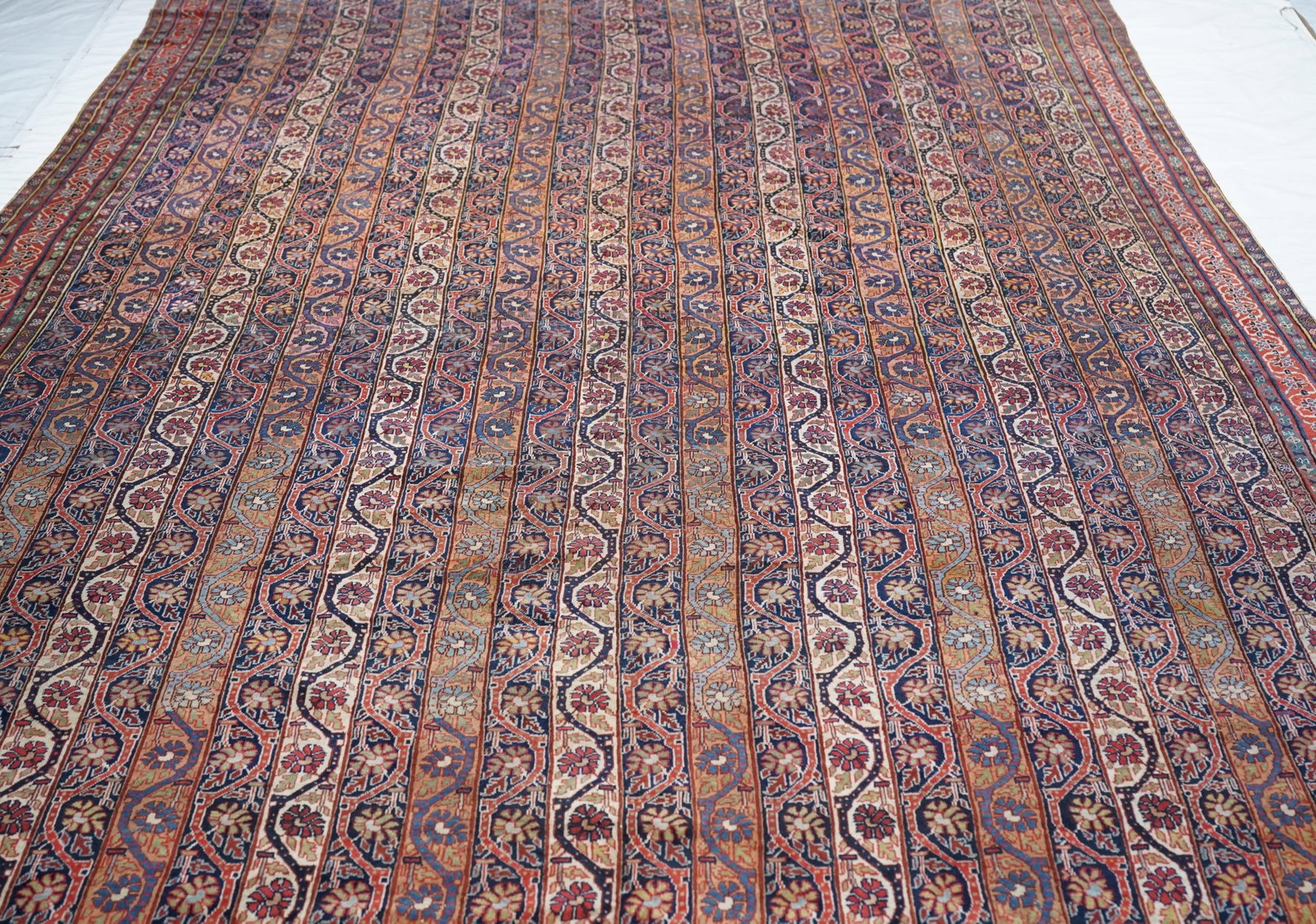 Fine Antique Tribal Qashqai Rug 8'4'' X 15'4'' - 8