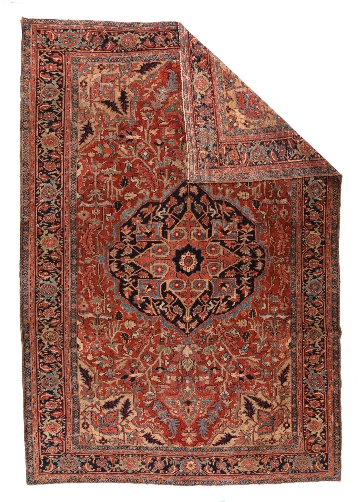 Antique Heriz Serapi Rug 8'9'' X 12'6'' - 2
