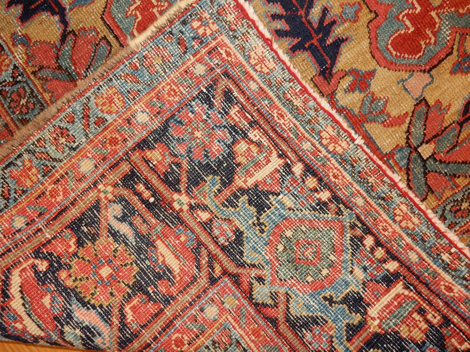 Antique Heriz Serapi Rug 8'9'' X 12'6'' - 4