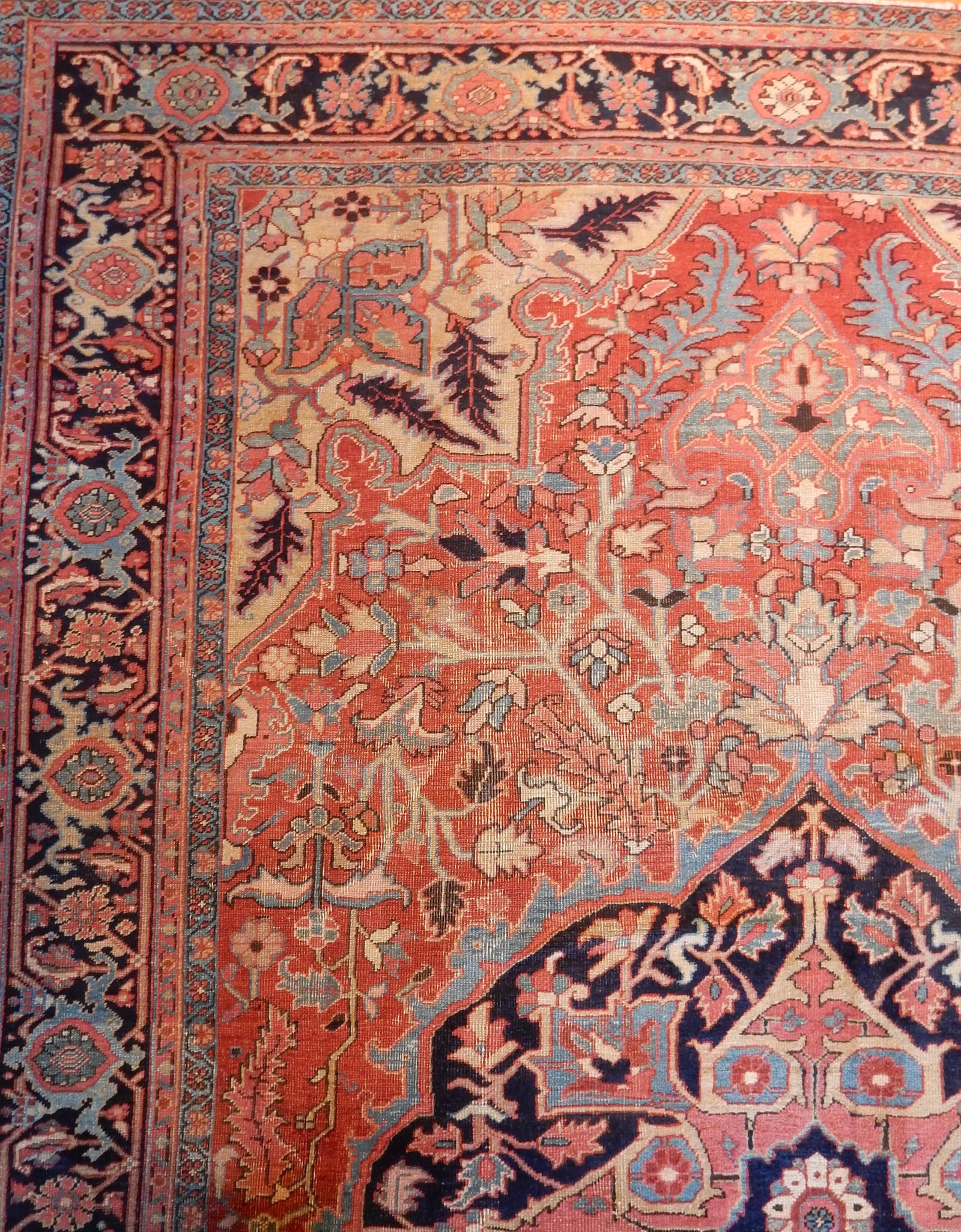 Antique Heriz Serapi Rug 8'9'' X 12'6'' - 6