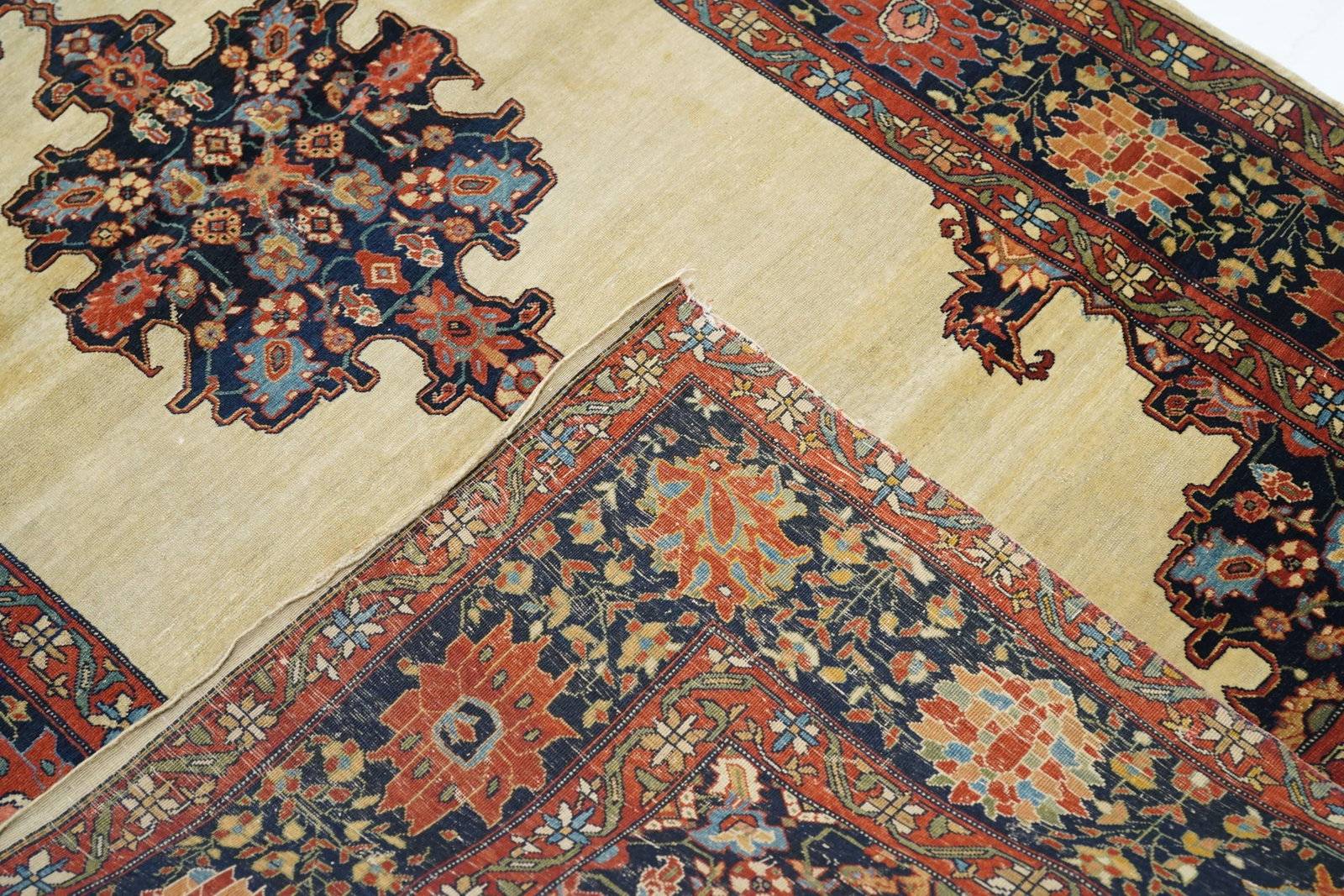 Late 18th Century Antique Farahan Sarouk Rug 4'1'' X 7'0'' - 11