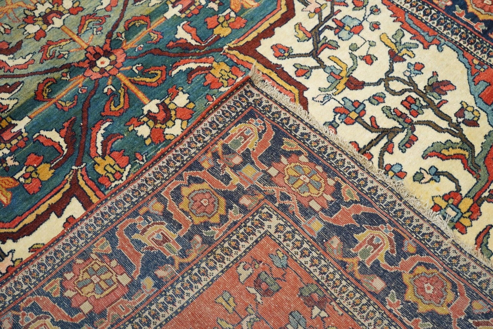 Antique Farahan Sarouk Rug 4'3'' X 6'7'' - 12
