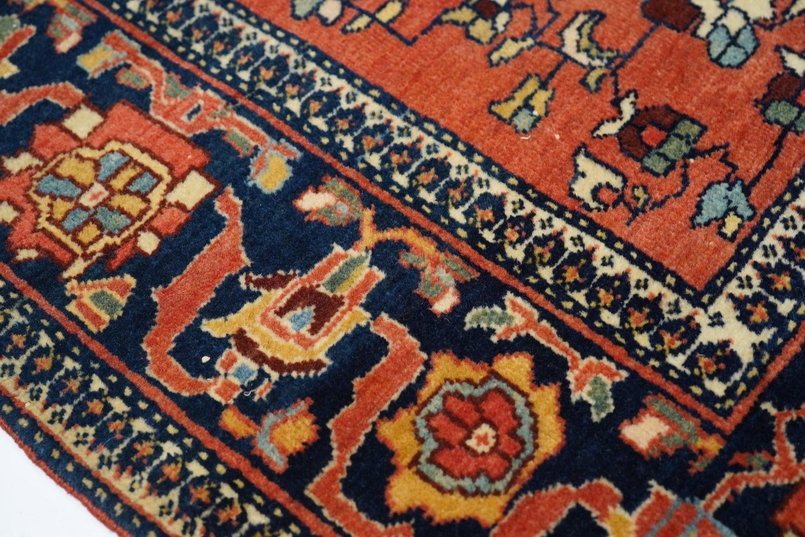 Antique Farahan Sarouk Rug 4'3'' X 6'7'' - 5