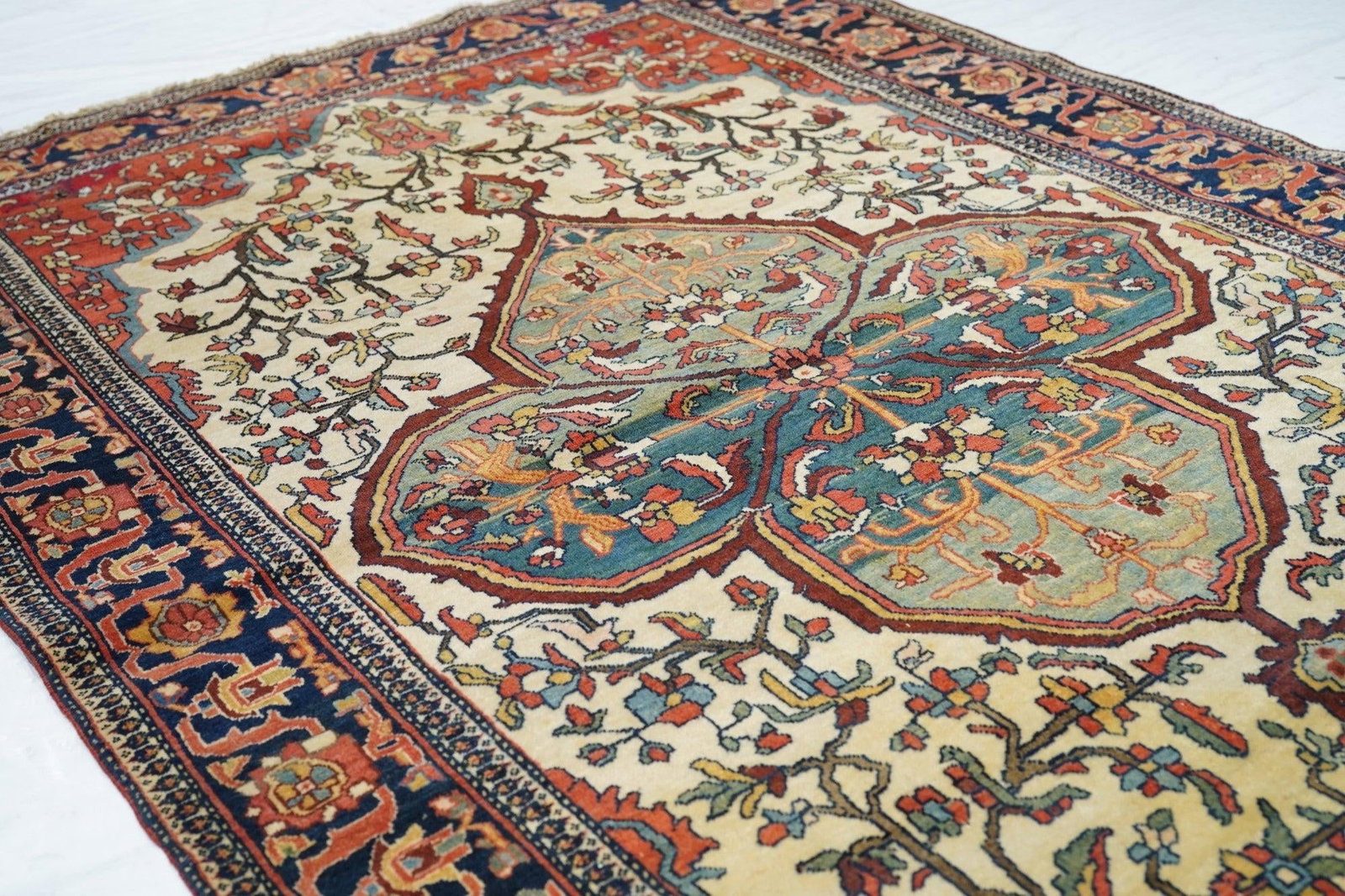 Antique Farahan Sarouk Rug 4'3'' X 6'7'' - 6