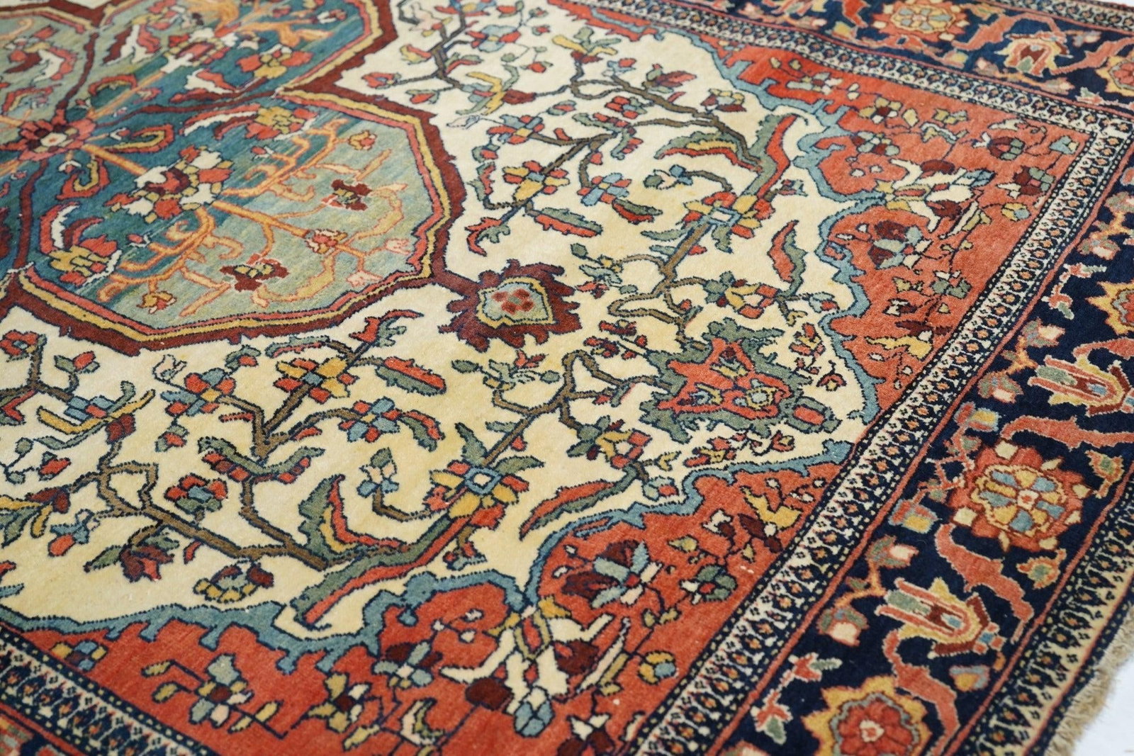 Antique Farahan Sarouk Rug 4'3'' X 6'7'' - 7