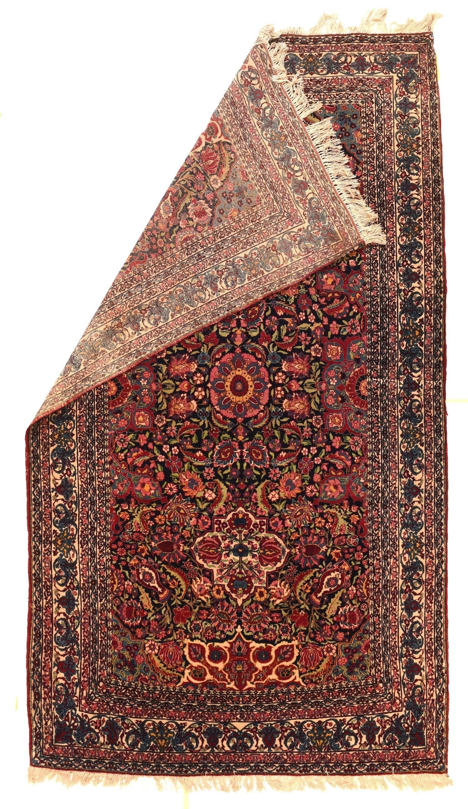 Antique Nain Toudeshk Rug 4'9'' X 8'5'' - 2