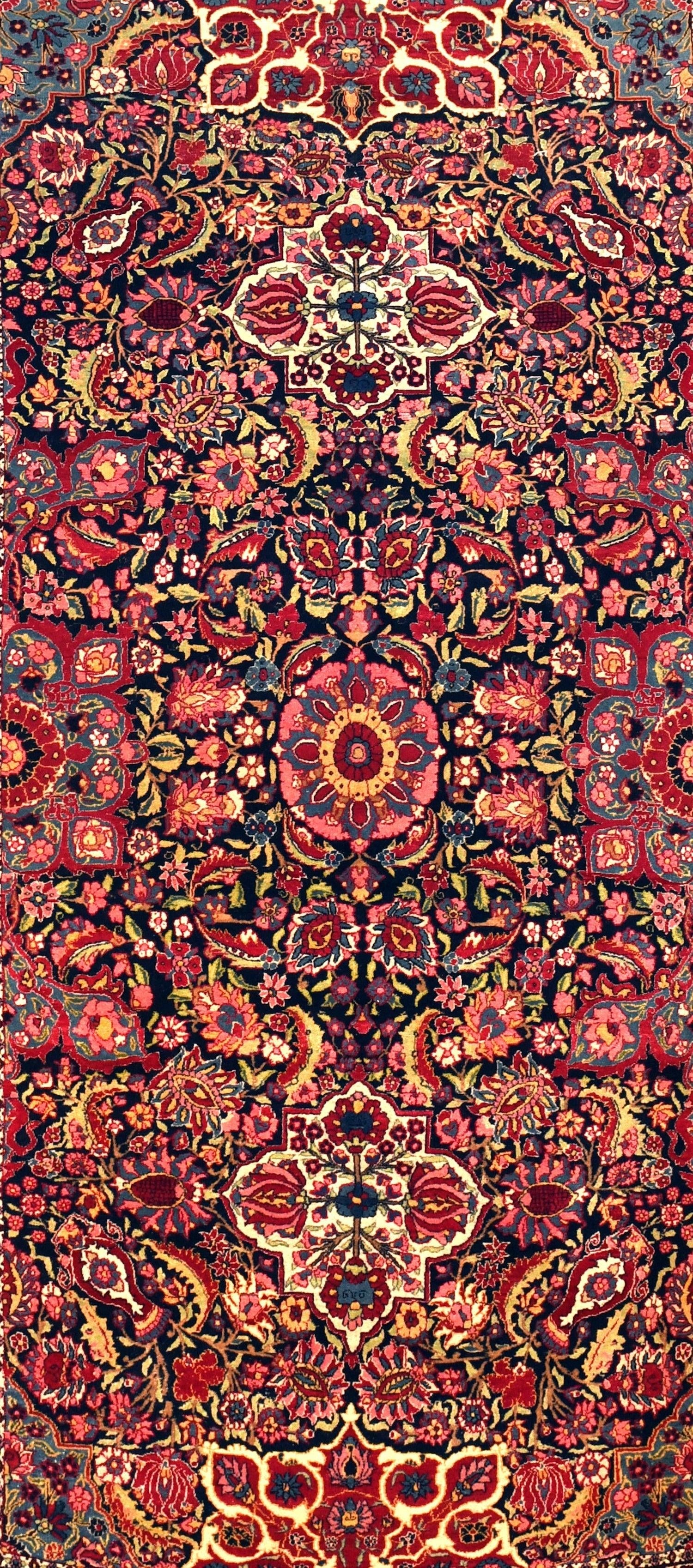 Antique Nain Toudeshk Rug 4'9'' X 8'5'' - 3