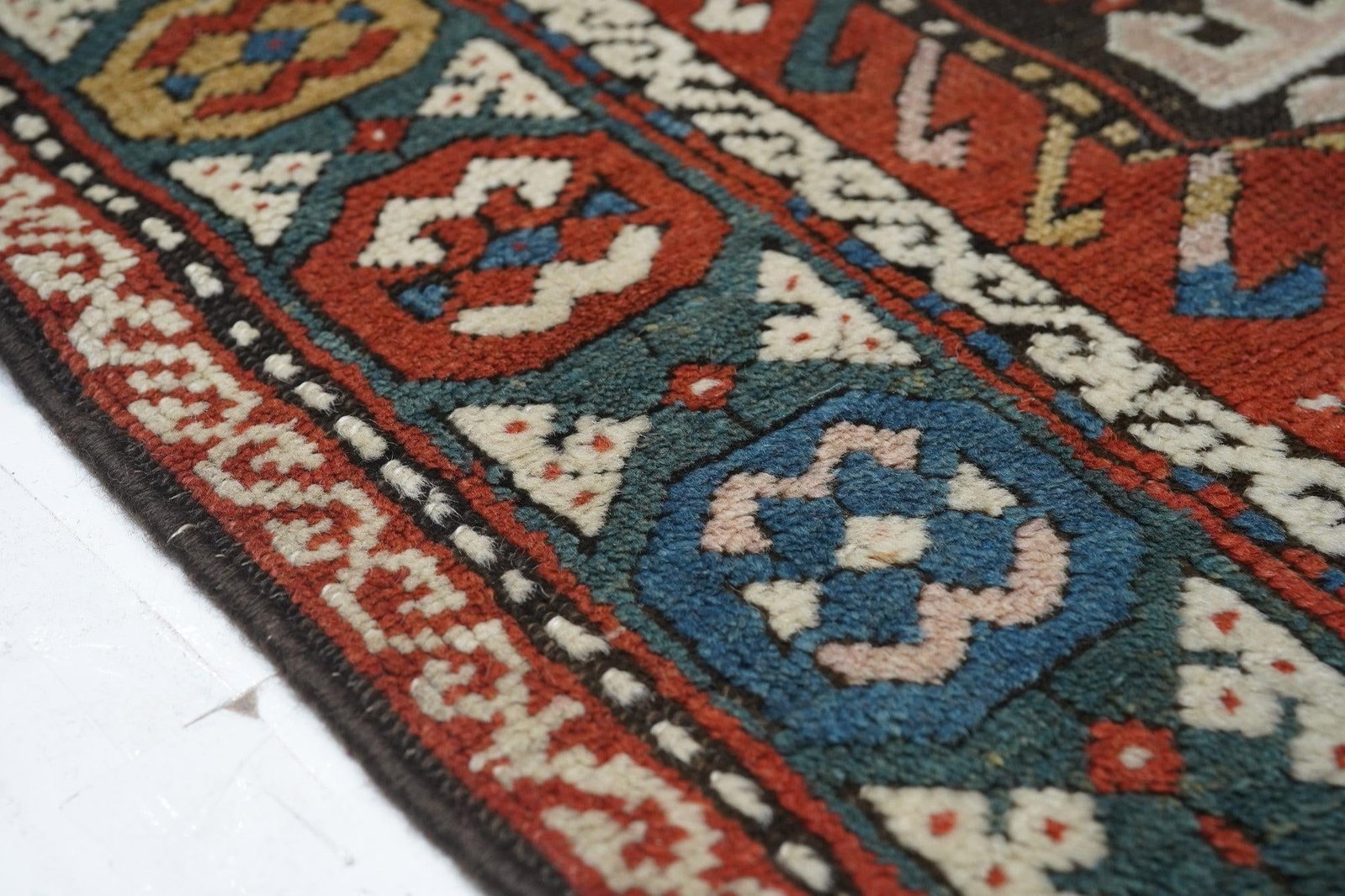 Antique Kazak Rug 4' X 9'5'' - 4