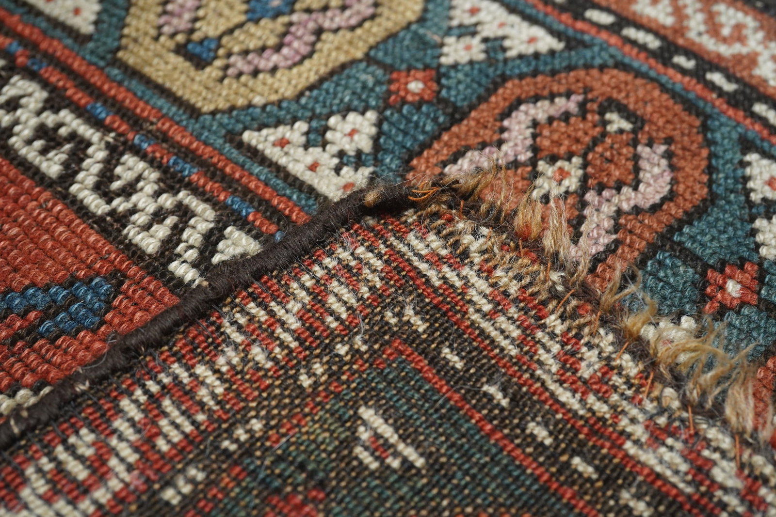 Antique Kazak Rug 4' X 9'5'' - 8