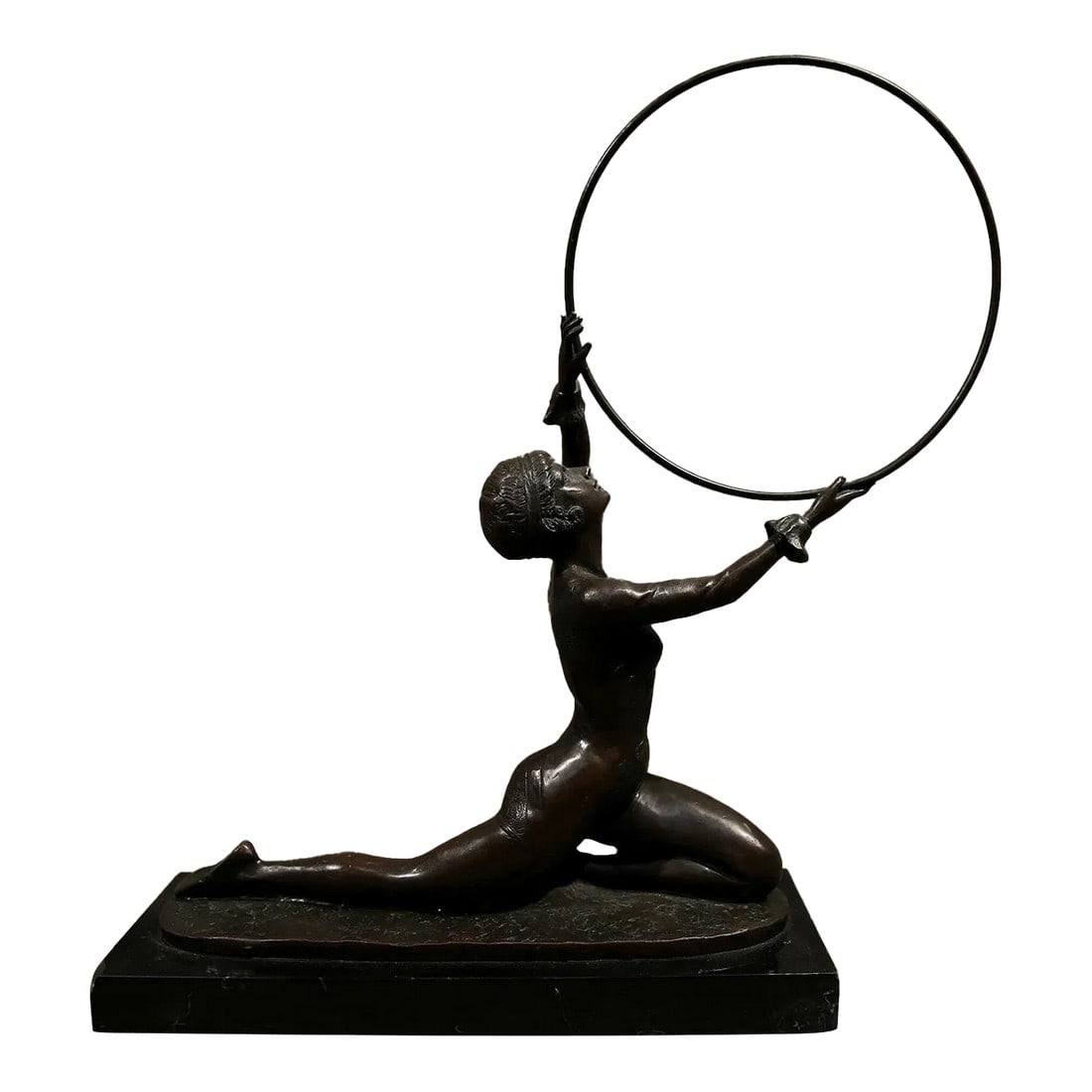 Mid 20th Century Acrobat Performer Sculpture - Ferdinand Preiss: Ferdinand Preiss (GERMAN, 1882-1943) Bronze 16" x 15" x 4.5" Acrobat Performer Sculpture Condition: Alterations: Unknown Imperfections: Some Imperfections Condition Notes: Good Condition Dimensions: