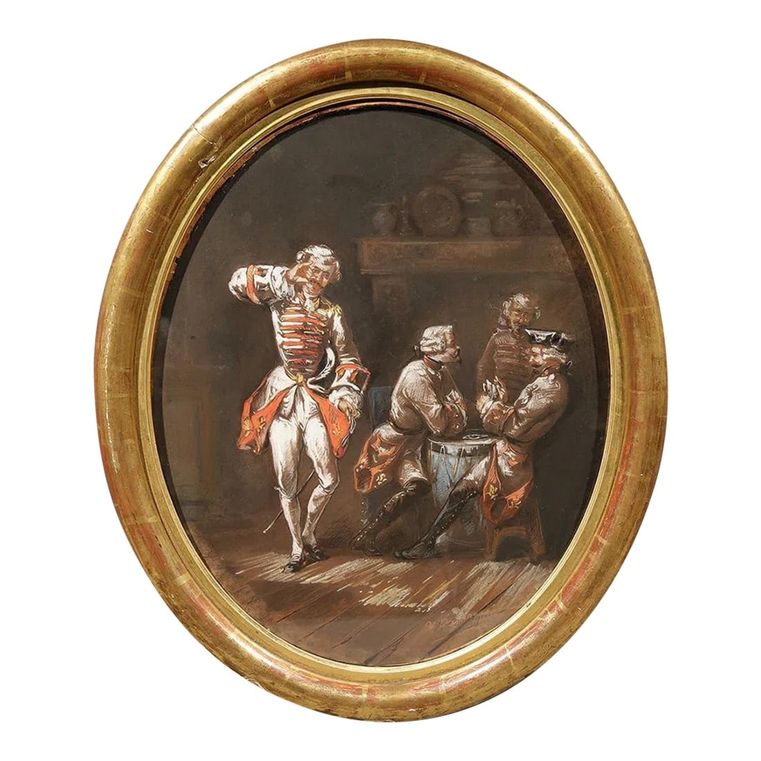 Oval Pair, Framed - Bouguereau (I) (1 of 7)