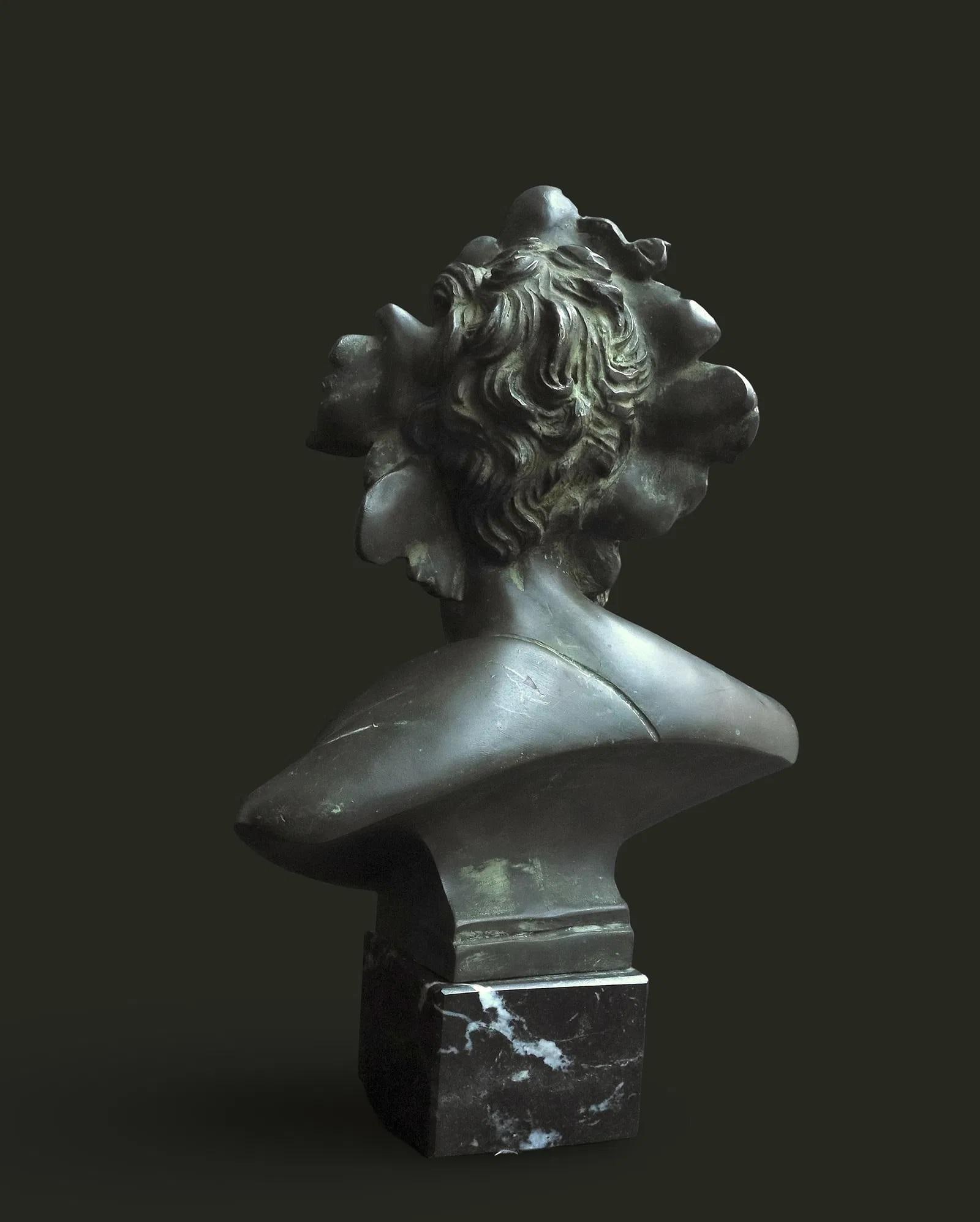 Mid 20th Century Classical Male Bust Sculpture - 3