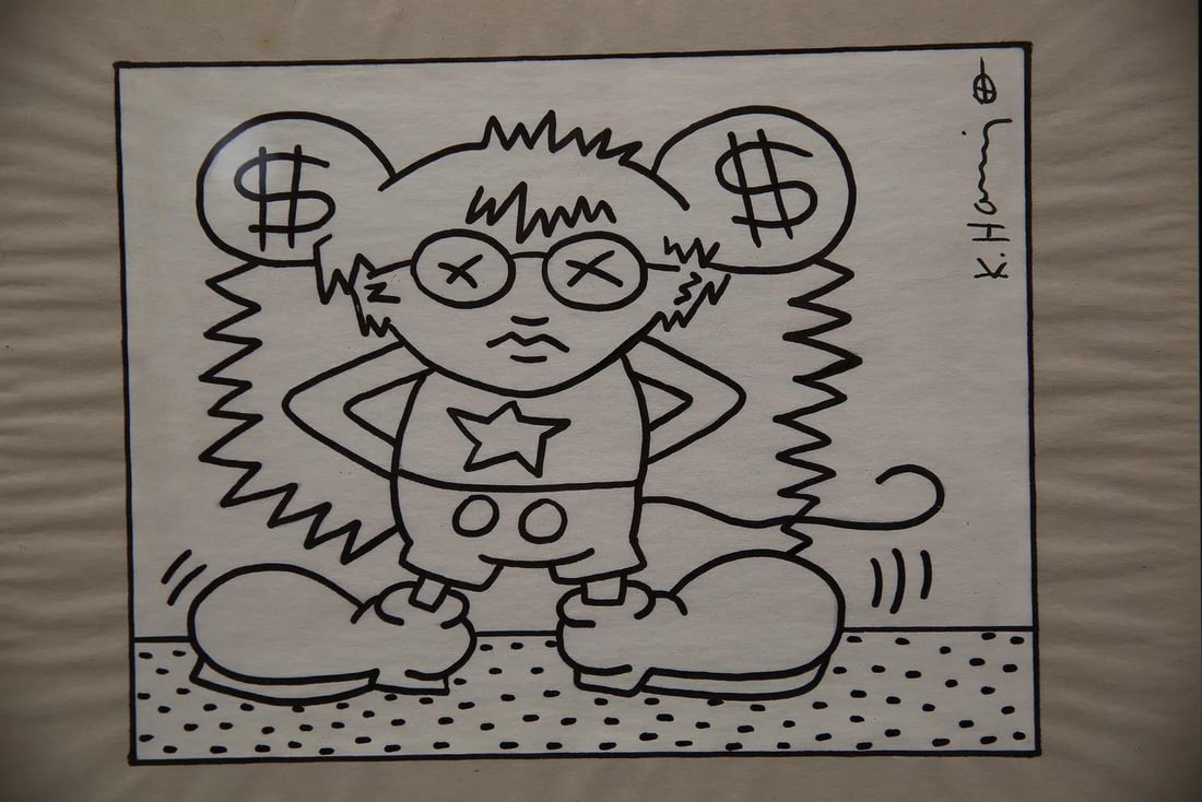 Mid 20th Century Marker on Paper - Keith Haring - 2