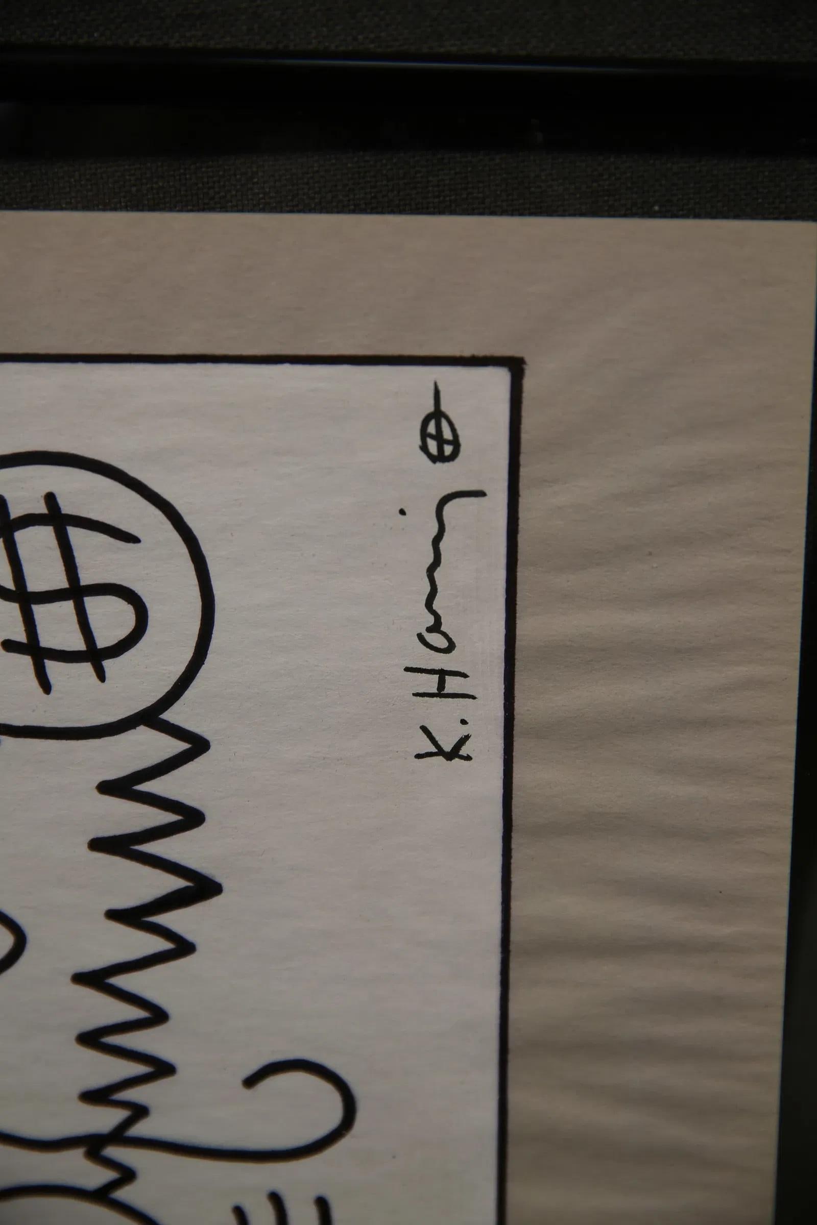 Mid 20th Century Marker on Paper - Keith Haring - 3