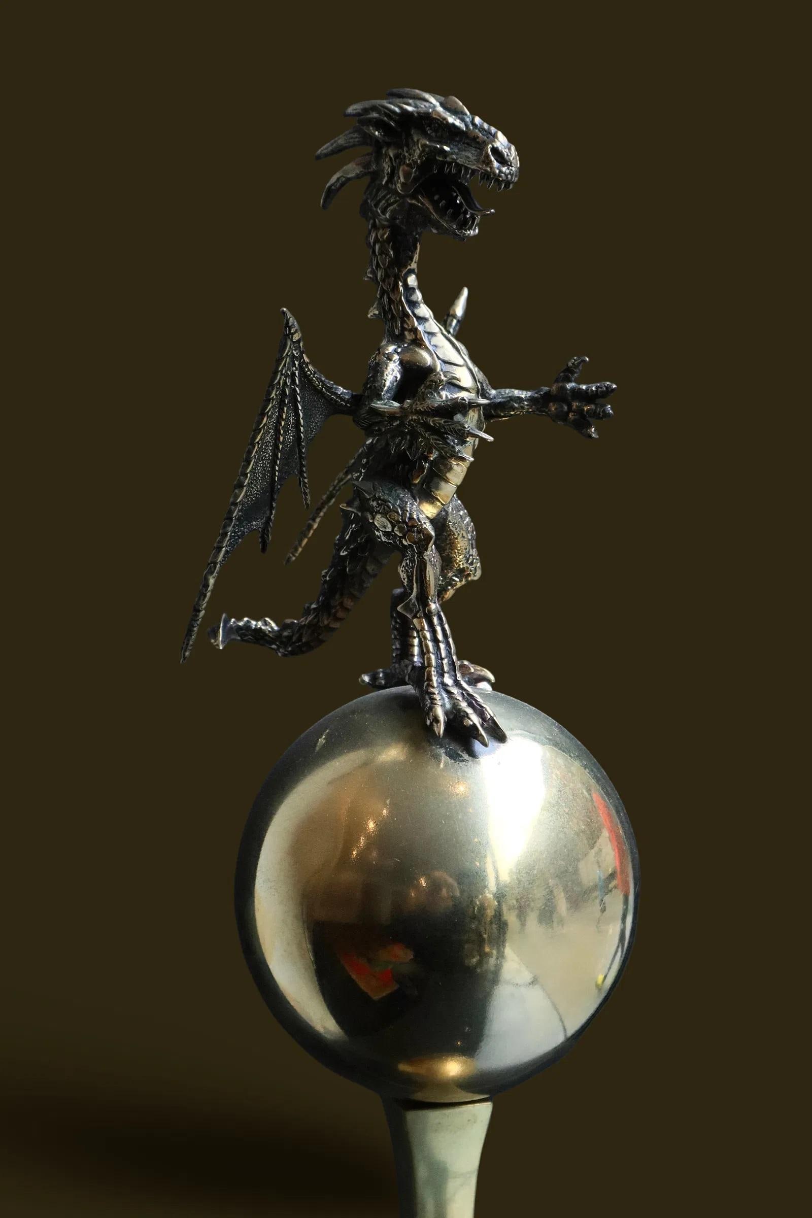 Mid 20th Century Dragon Sculpture by Andrew Rokosh - 3