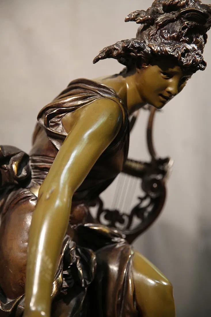 Mid 20th Century Melodie - Albert Ernest Carrier-Belleuse Bronze - 4