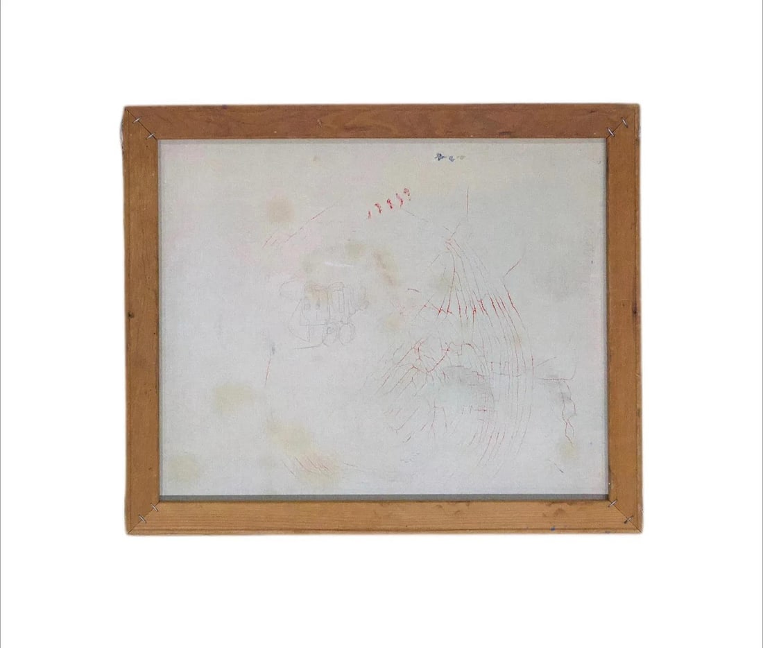 Mid 20th Century Graffiti-Style Canvas Painting - 2
