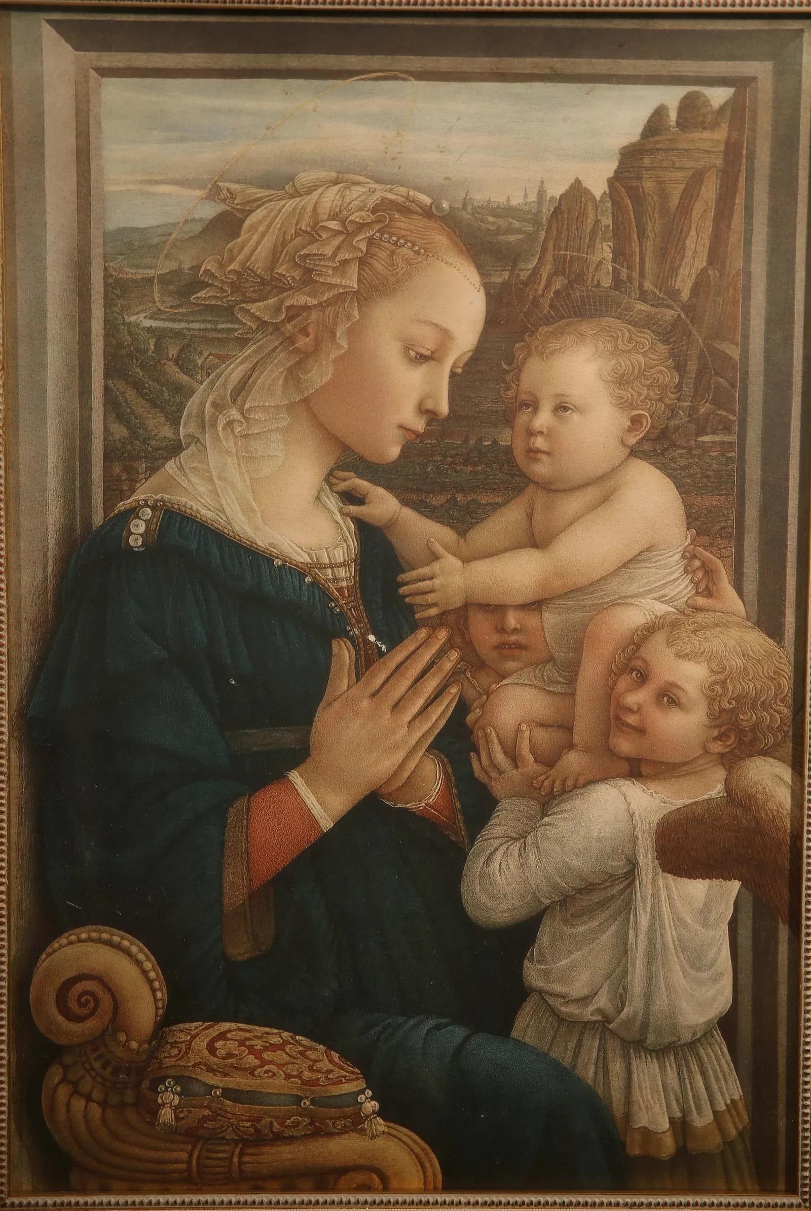 Mid 20th Century Madonna and Child - After Filippo Lippi - 2