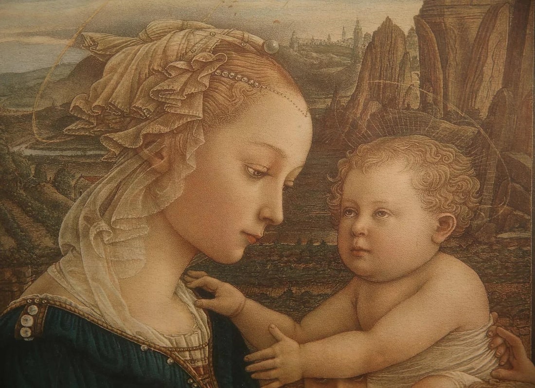 Mid 20th Century Madonna and Child - After Filippo Lippi - 3