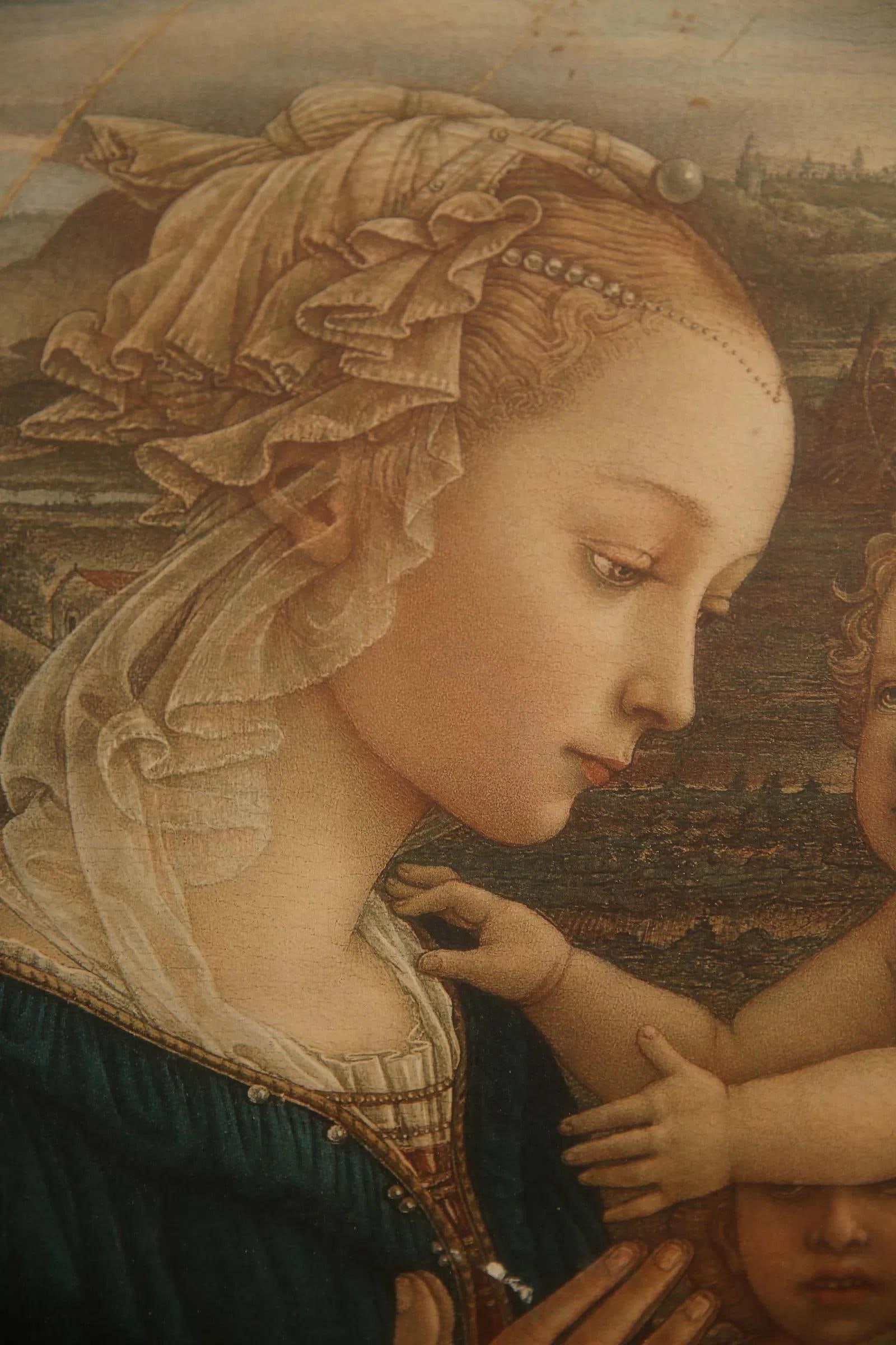 Mid 20th Century Madonna and Child - After Filippo Lippi - 4