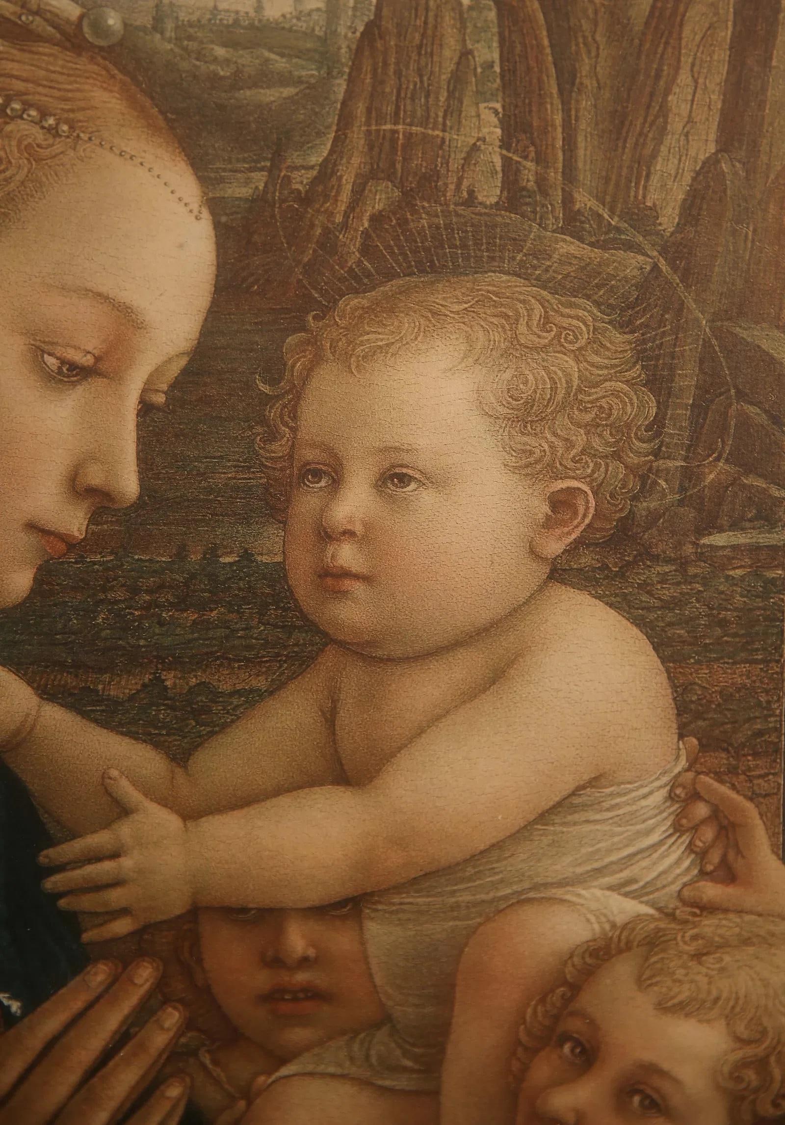 Mid 20th Century Madonna and Child - After Filippo Lippi - 5