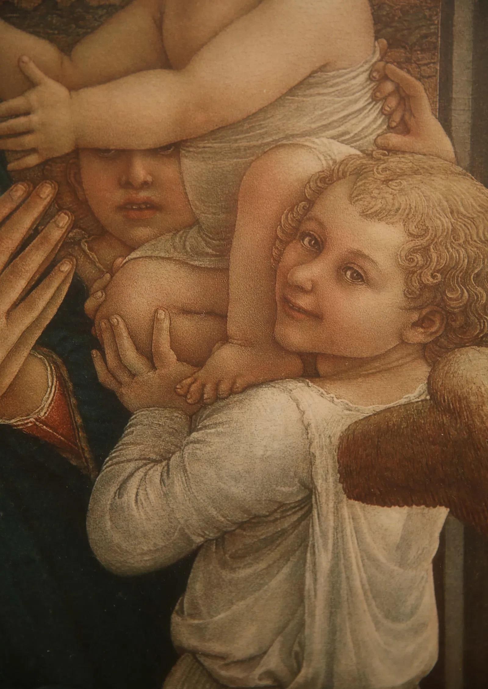Mid 20th Century Madonna and Child - After Filippo Lippi - 6