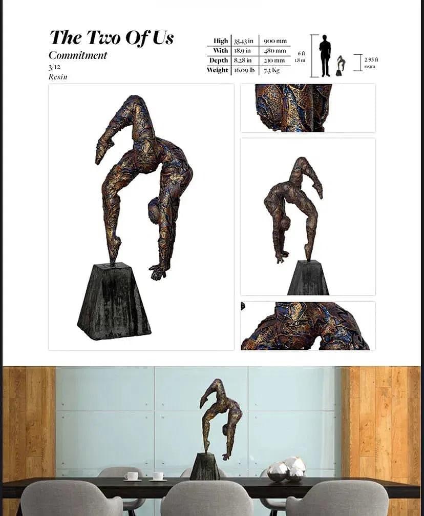 The Two of Us Contemporary Sculpture by Marco Olivier - 3