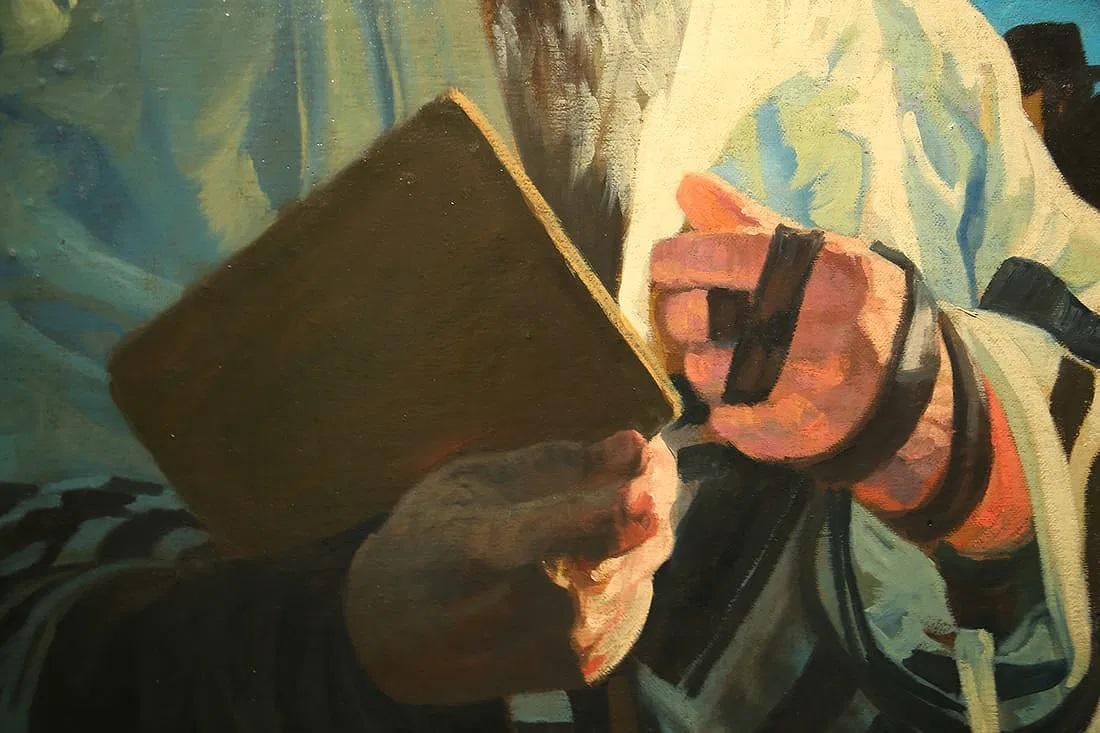 Mid 20th Century Jewish Men Gathered - Isidor Kaufmann - 3