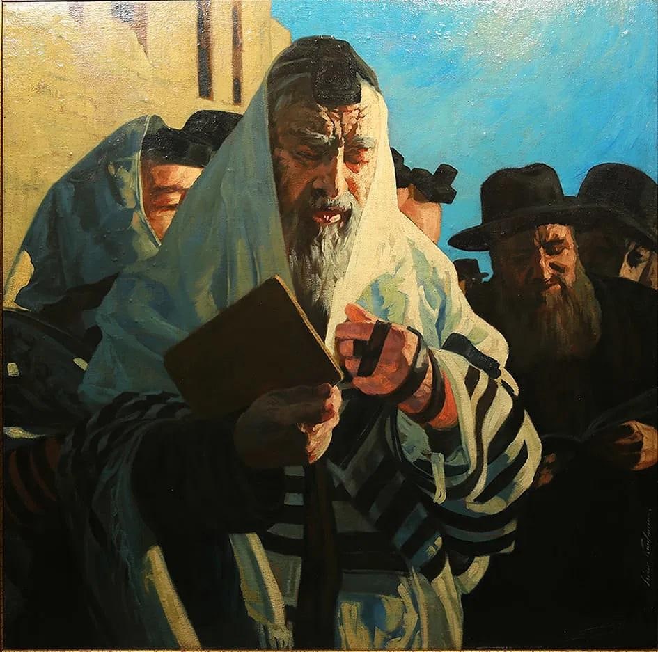 Mid 20th Century Jewish Men Gathered - Isidor Kaufmann - 7