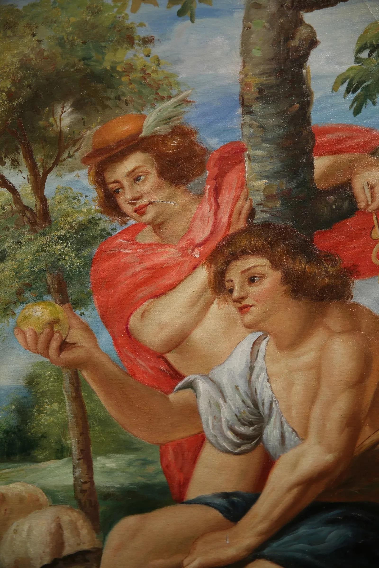 Mid 20th Century Oil on Canvas - After Peter Paul Rubens - 5