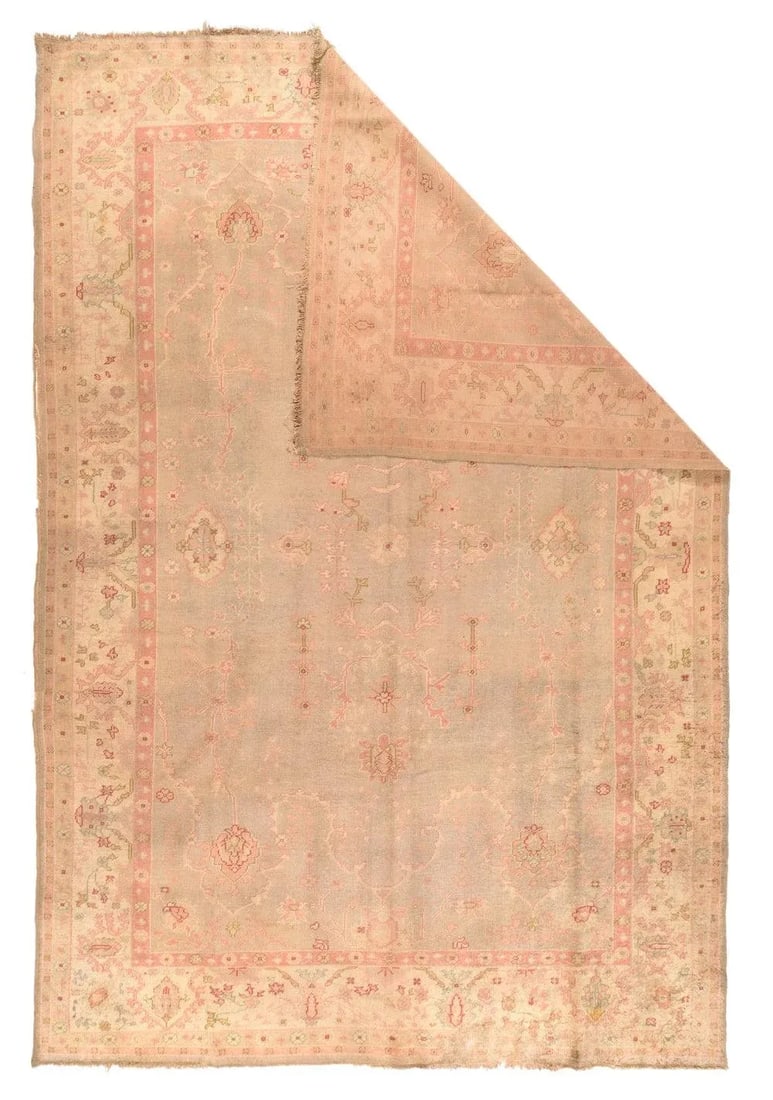 Antique Oushak Rug 8'1'' X 11'10'' - 2