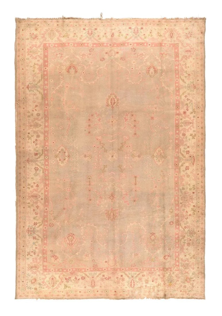 Antique Oushak Rug 8'1'' X 11'10'' - 4