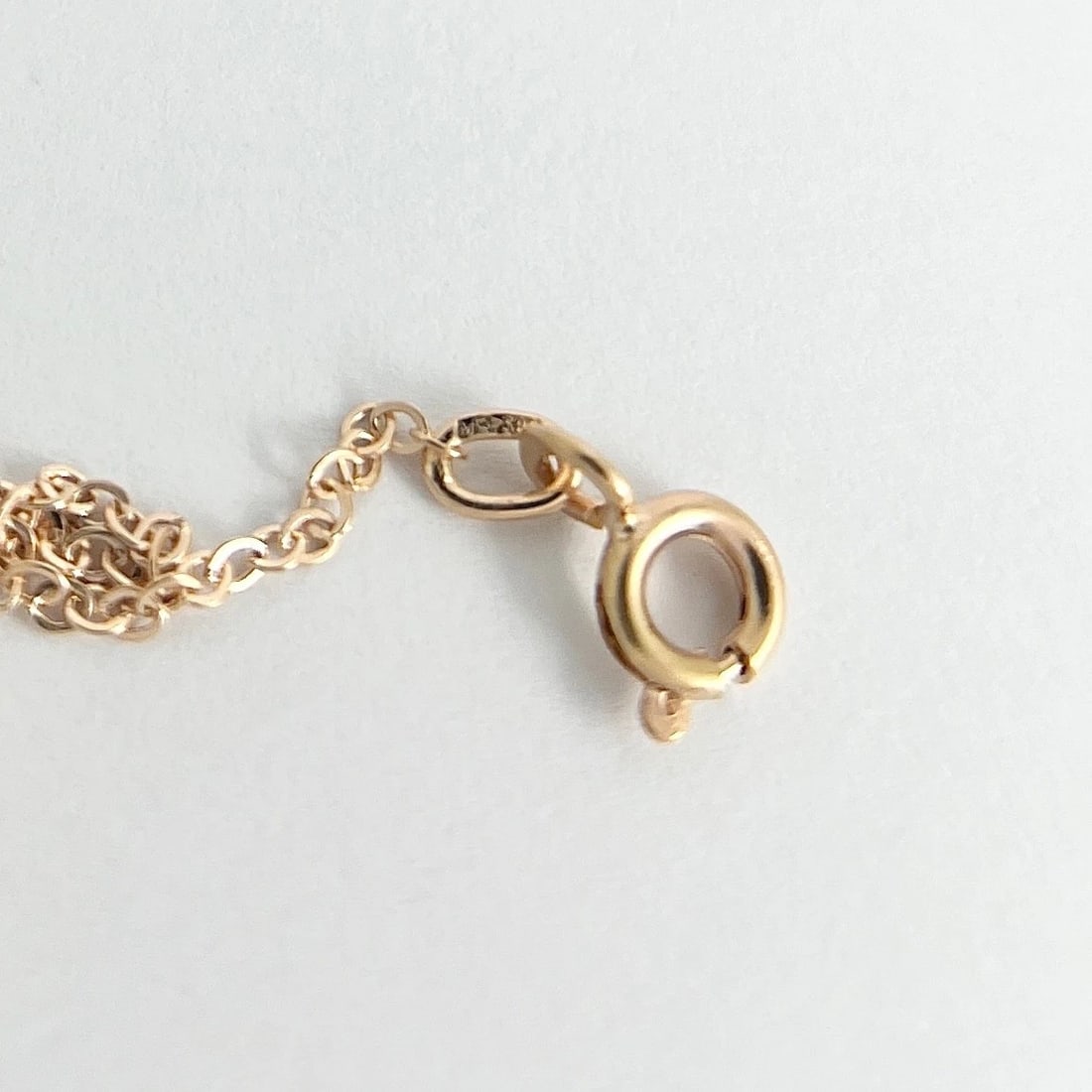 Long Thin Curb Chain Necklace 14K Rose Gold, 24 Inches, 1.6 mm, 2.55 Grams - 8