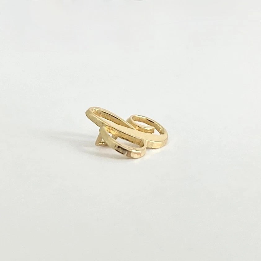 Letter C Initial Necklace Pendant Charm 14K Yellow Gold, .47 Grams - 5