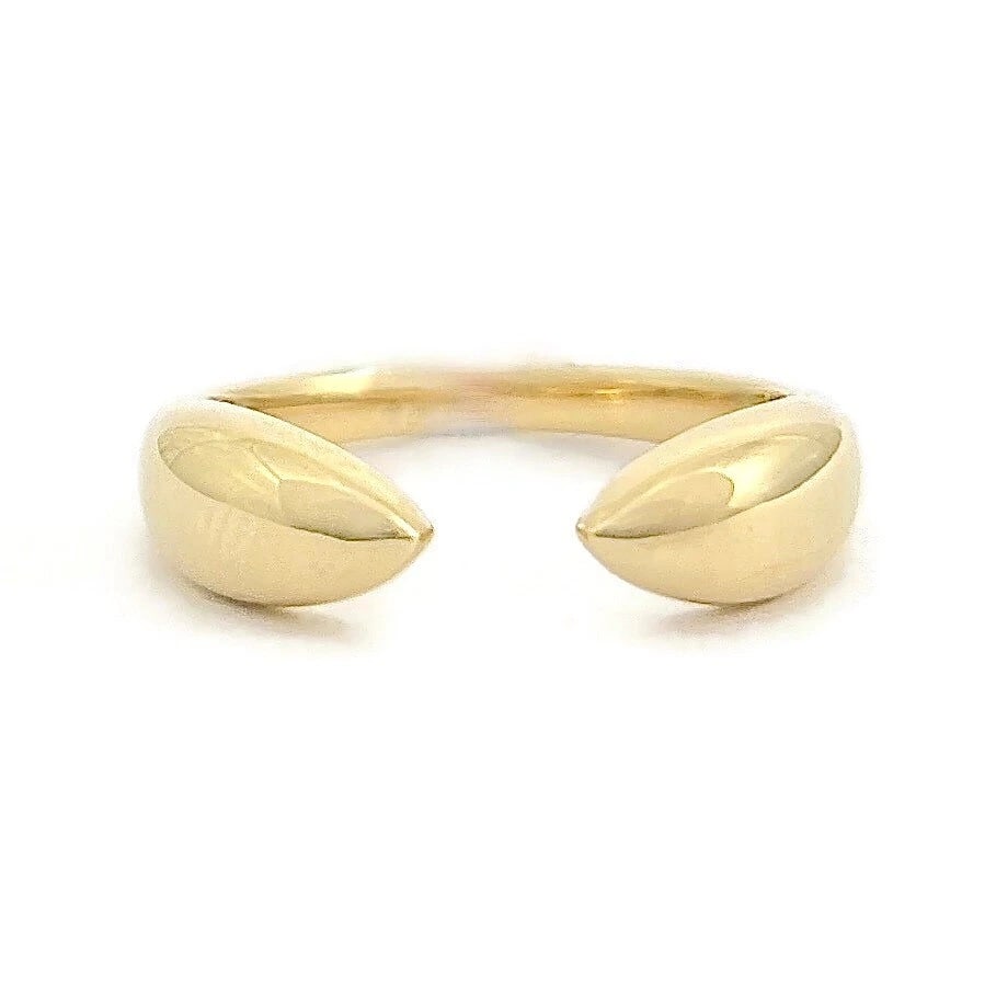 Open Claw Statement Ring 14K Yellow Gold, Size 6.75: Open Claw Statement Ring 14K Yellow Gold, Size 6.75 This is a unique statement ring! Don't hesitate to ask any questions! Metal: 14K yellow gold Weight: 2.85 grams Stamped: 14K, 585 Size: 6.75 (can