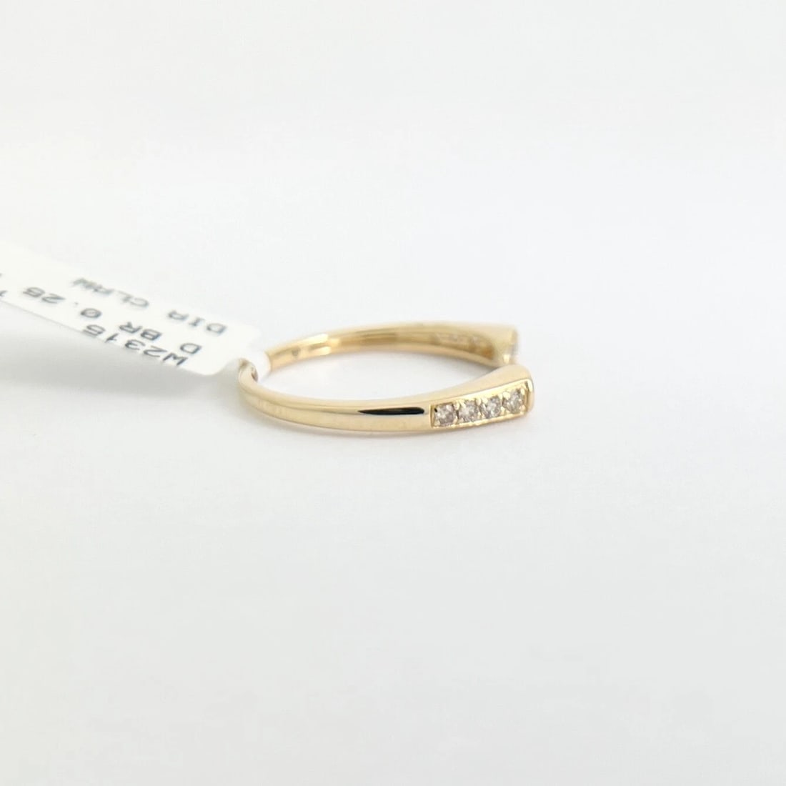 Pave Diamond Open Claw Ring 14K Yellow Gold, Size 6.75 - 7