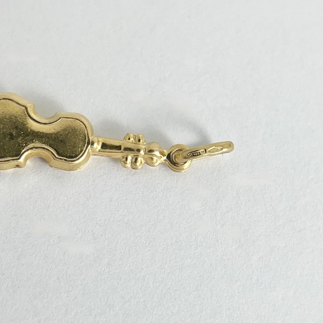 Vintage 1950's Violin Viola Cello Musical Charm 18K Yellow Gold, 1.41 Grams - 10