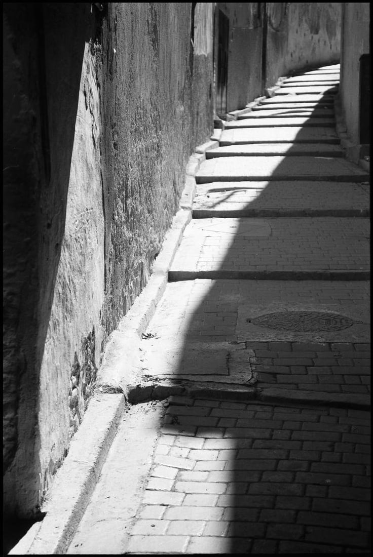 Shadowed Steps, The Medina, Fes, Morocco - Silver Gelatin Photograph (1 of 3)